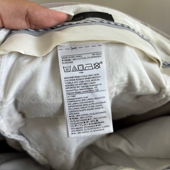 Banana Republic Logan Beige Trouser Pants Career Office Business Women's Size 14 - Picture 4 of 11